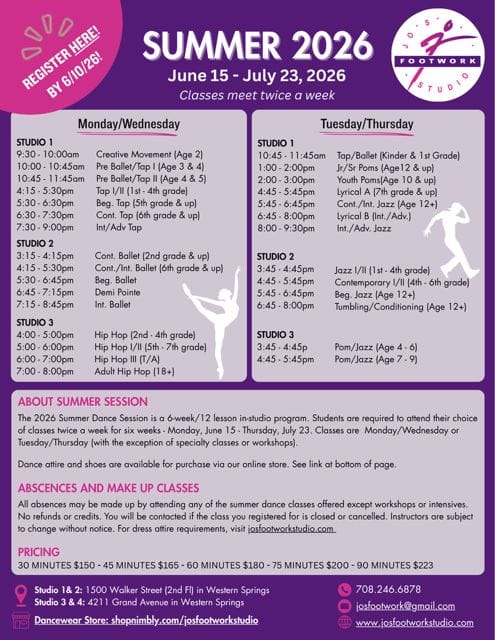Summer Classes 2026
